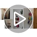 Headband Holder and Hair Bow Organizer Wall Hanging for Girls Room