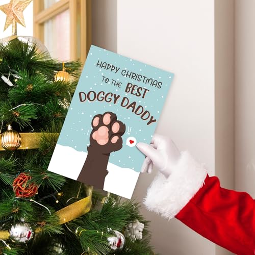 Funny Christmas Dog Card From Zoytonky - Happy Christmas to The Best Doggy Daddy - Listing 07