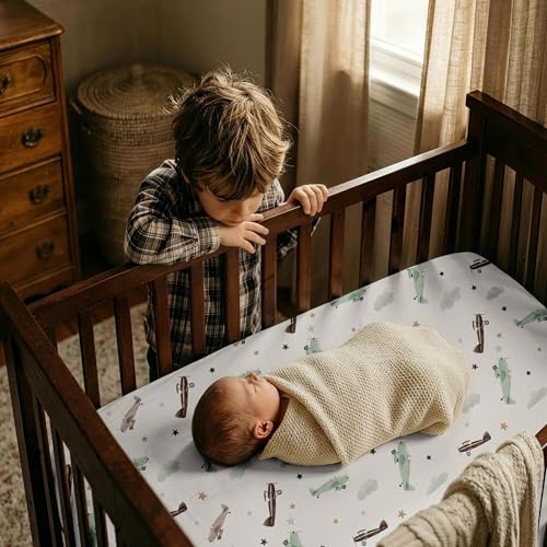 GLLQUEN BABY Bedside Sleeper Bassinet Sheets 33x20 Inch - 4-Pack Soft Fitted