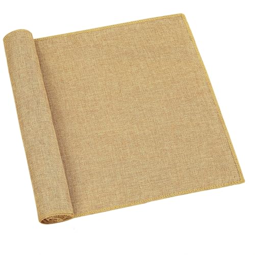 Khaki Burlap Table Runner 13 inch x 10 yards Rustic Jute Linens for Wedding & Party