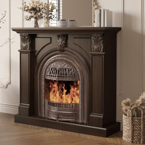 BLANKSPACE 48" Birdcage Electric Fireplace TV Stand with Mantel |