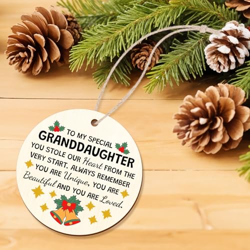 Personalized Granddaughter Christmas Ornament - Inspirational Gift from Grandma & Granddad
