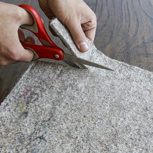 8'x10' Non-Slip Rug Pad, 1/4" Thick Felt and Natural Rubber Cushion