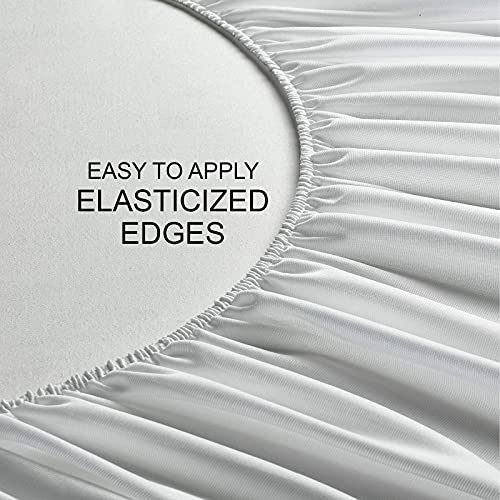 Waterproof Queen Mattress Protector - Breathable Bamboo Cover