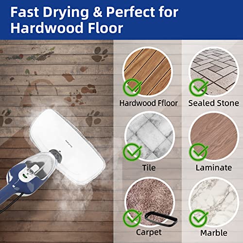 10-in-1 Steam Mop and Handheld Steam Cleaner with 11 Accessories