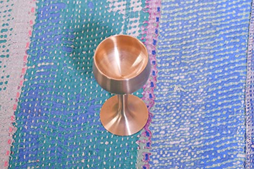 Handcrafted Bronze Sake Cup - Ayurveda Kansa Glass Tumbler for Barware, 4 Inches