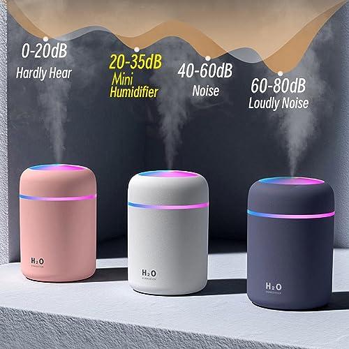 Portable Mini Humidifier USB Cool Mist 300ml White