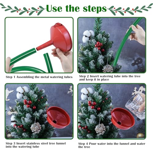 Christmas Tree Watering System with 5.5-Inch Wide Funnel & 5ft Hose