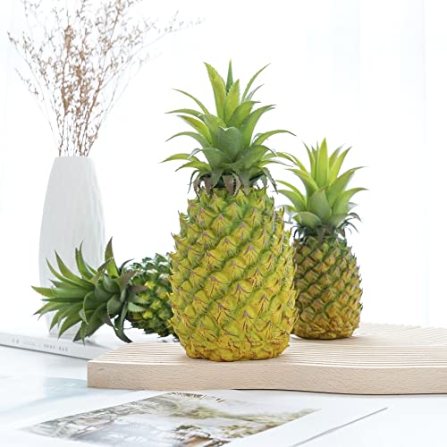 Lifelike Artificial Pineapple Decoration - Eco-Friendly Simulated Fruit for Home & Kitchen