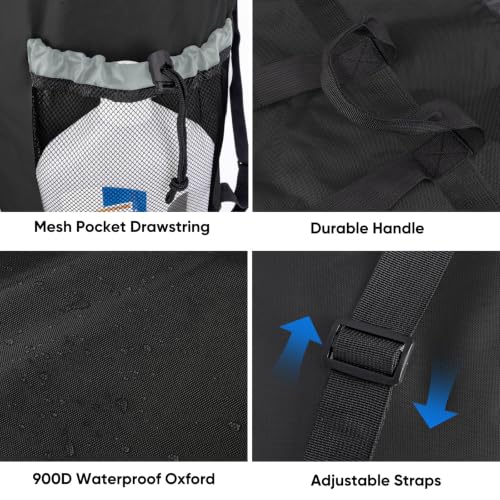 120L Extra Large Laundry Backpack - Heavy Duty Oxford Travel Laundry Bag