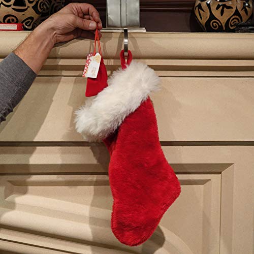 Authentic Lump of Coal Christmas Gag Gift in Red Velvet Jewelry Bag