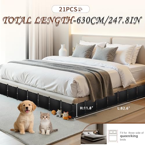 Under Bed Blocker for Pets - 11.8-Inch Tall Furniture Gap Guard