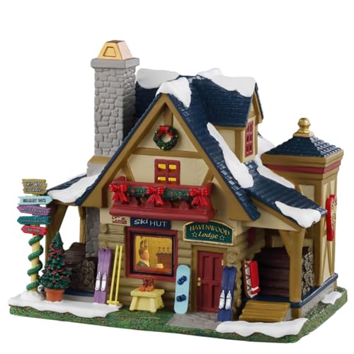 Lemax Vail Village Havenwood Lodge Lighted Building - Seasonal Village Decor