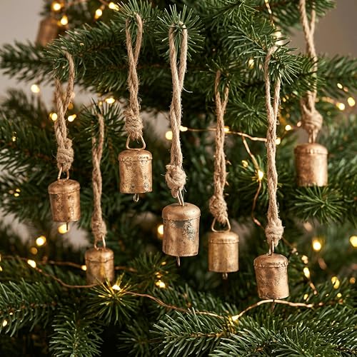 Vivanta 20 Pcs Rustic Gold Bells for Crafts – 1.75