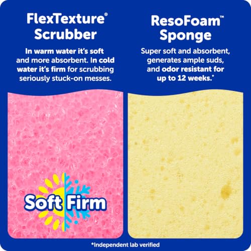 Scrub Mommy Dual-Sided Non-Scratch Cleaning Sponges 3 Pack