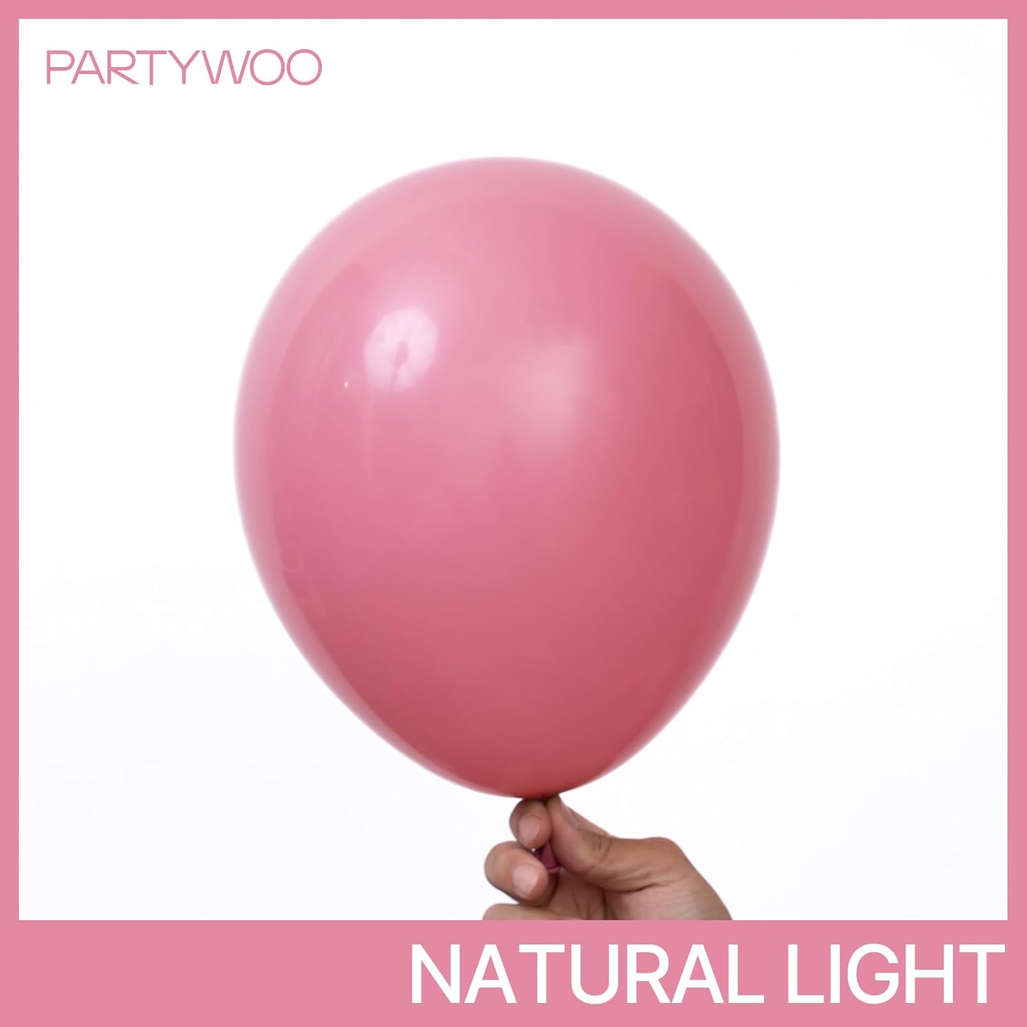 PartyWoo Mauve Balloons - 140-Piece Set in Dusty Pink & Blush for Baby Showers, Weddings & Parties | Various Sizes