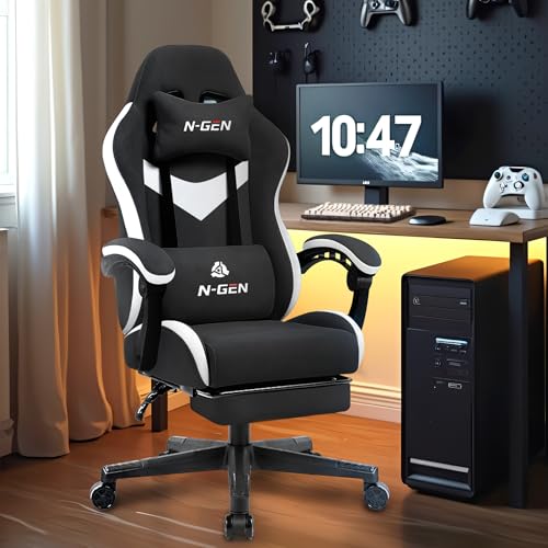 Ergonomic Gaming Chair with Lumbar Support and Breathable Fabric