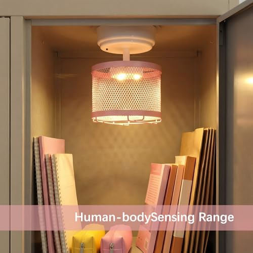 Magnetic LED Locker Light for School Students - Pink Manual Switch Lamp