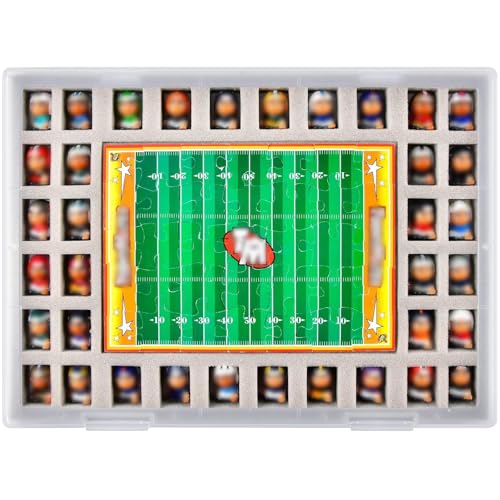 Clear Plastic Mini Figure Storage Box - 36-Slot Organizer & Puzzle Case