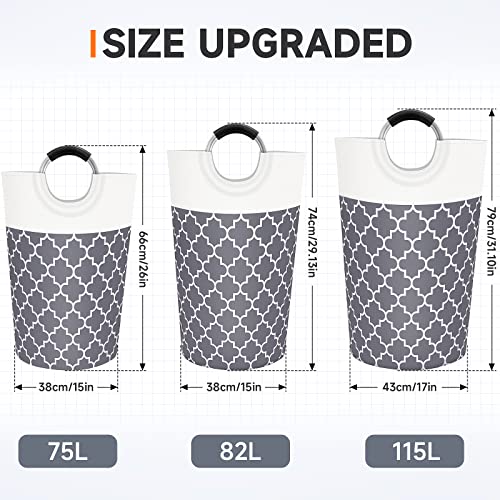 Fabspace Large Collapsible Laundry Basket 82L Tall Waterproof Hamper