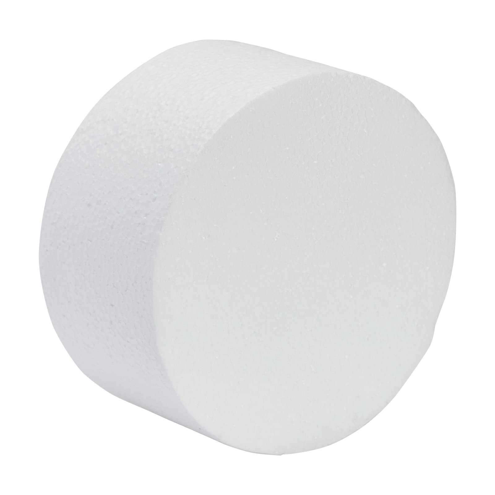 Juvale Round Foam Cake Dummy - 3", 4", 5" & 6" Dia x 3" H White 4-Pack - Cake Decorating Foam & Faux Wedding Props