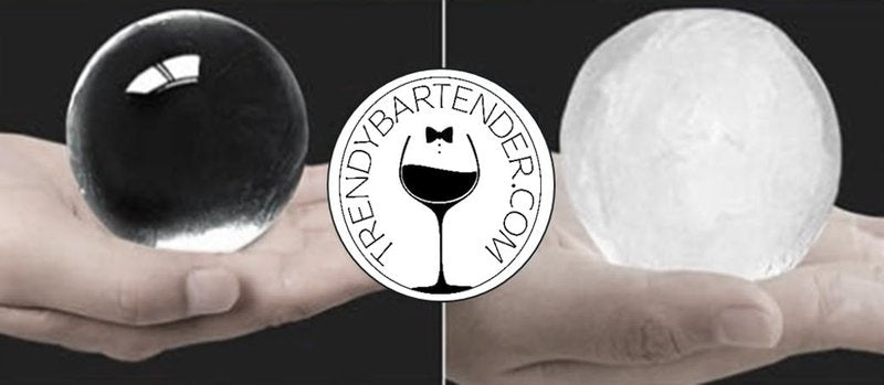 Silicone Sphere Ice Mold | Large Round Ice Ball Maker for Whiskey & Cocktails | Easy Release BPA-Free Silicone Ice Mold (4 Molds)