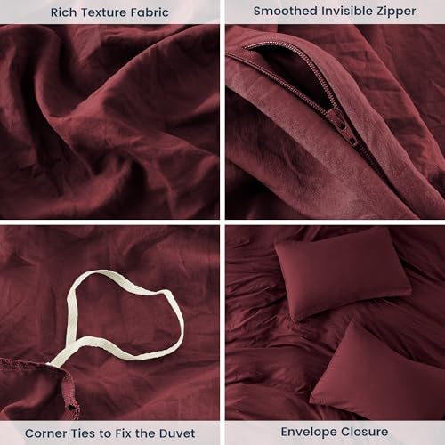 Soft Stone Washed Duvet Cover Twin XL - Easy Care & Gift Wrapped