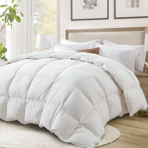 King Size Ultra-Soft Down Feather Comforter - All Season Duvet Insert