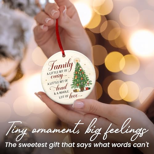 Funny Family Christmas Ornament 2026 - Ceramic Holiday Keepsake Gift