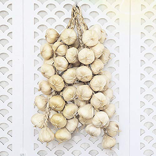 Artificial Garlic String 2-Piece Set, Lifelike Foam Vegetable Decor