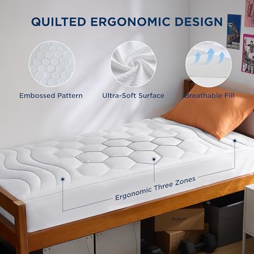 Bedsure Twin XL Mattress Pad - Quilted Topper with 21" Deep Pocket