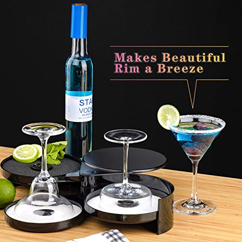 MONKKINO 3-Tier Cocktail Salt Rimmer Set | Bar Accessories for Drinks