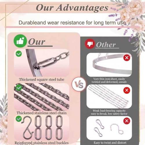 24-Inch Ceiling Draping Kit with Metal Canopy Hoop for Weddings