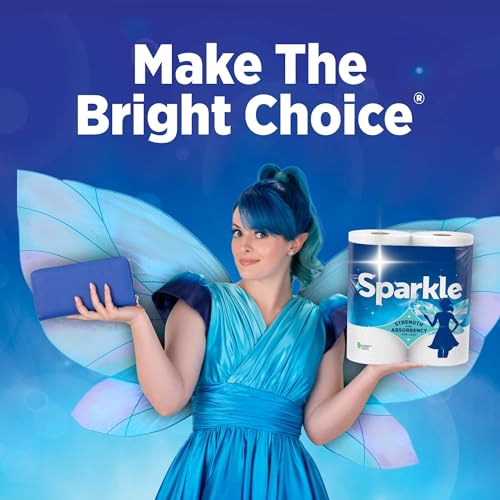 Sparkle Pick-A-Size Paper Towels Spirited Print 6 Double Rolls