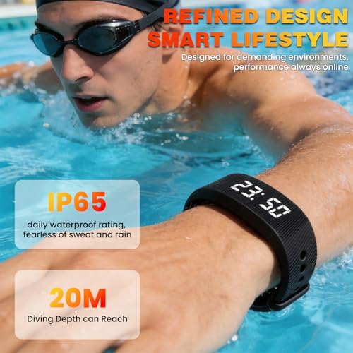 Silent Vibrating Alarm Clock Wristband for Deep Sleepers - Digital Watch