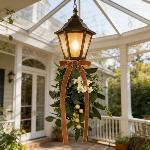 6-Piece Artificial Eucalyptus Teardrop Swags, 12-Inch Farmhouse Wall Decor