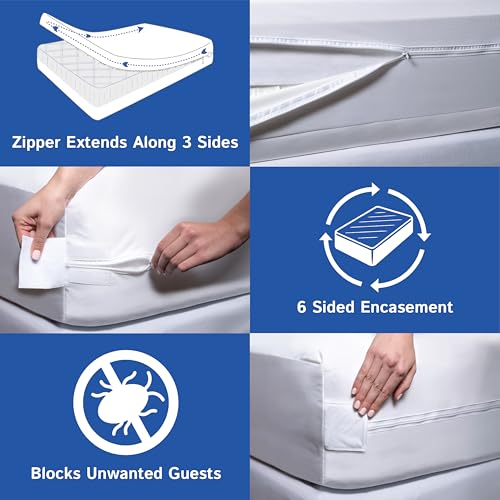Four Seasons Essentials Twin XL Waterproof Zippered Mattress Encasement