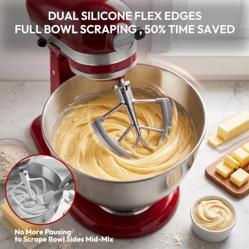 Stainless Steel Flex Edge Paddle for 4.5 & 5 Quart Tilt-Head Stand Mixers