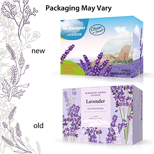 Lavender Air Freshener & Odor Eliminator for Home & Closets - 4 Pack