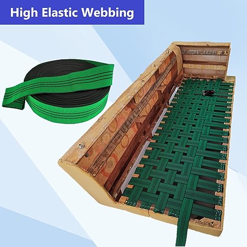 Elastic Upholstery Webbing Strap for Furniture Repair, 2-inch x 32-foot