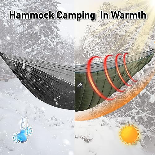 4-Season Hammock Underquilt for Camping & Hiking - Full Length Insulation