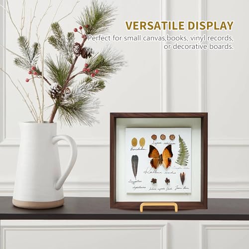 Gold Metal Plate Display Stand - 6 Inch Tabletop Easel Holder (3 Pack)