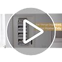 Over the Door Hanging Organizer with 10 Pockets and Sturdy Shelves