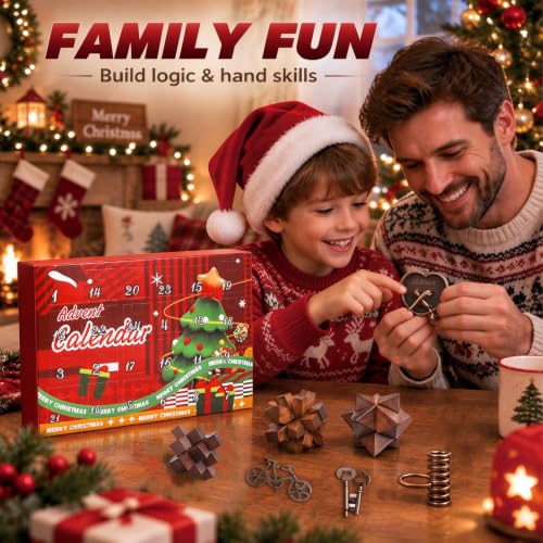 Kysthyra Advent Calendar 2026 Brain Teaser 24 Day Christmas Countdown - Blown01