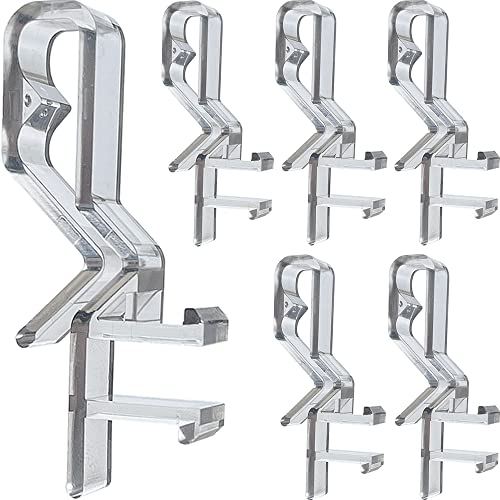 1-7/8 Inch Hidden Channel Valance Clips for Wood Blinds - 10 Pack