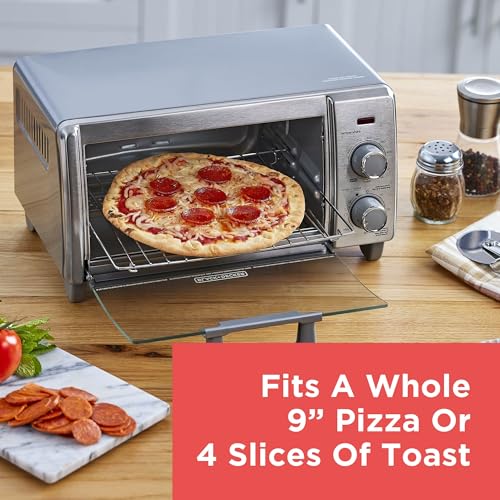 4-Slice Air Fry Toaster Oven, 5-in-1 Compact Countertop Cooking Appliance