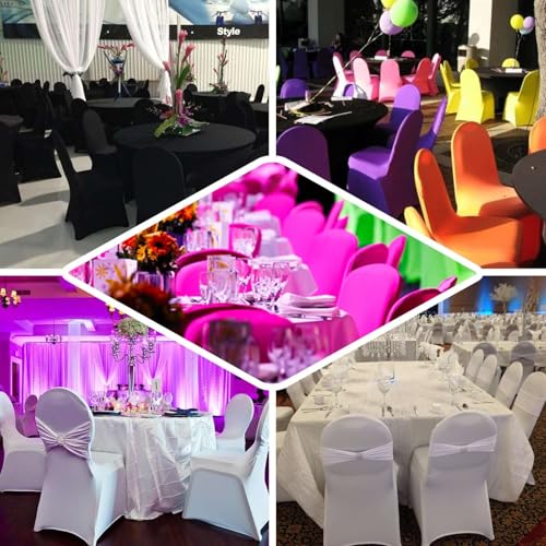 10-Pack Sage Green Spandex Chair Covers for Banquet & Wedding Events - Reusable & Stretch Fit