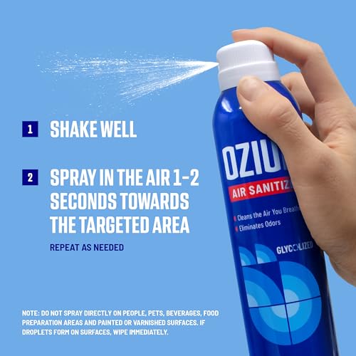 Air Sanitizer and Odor Eliminator Spray for Home & Car, 3.5 oz (2-Pack)