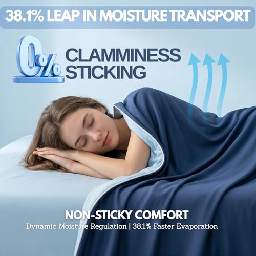 Cooling Comforter Queen Size - Lightweight Reversible Blanket for Hot Sleepers