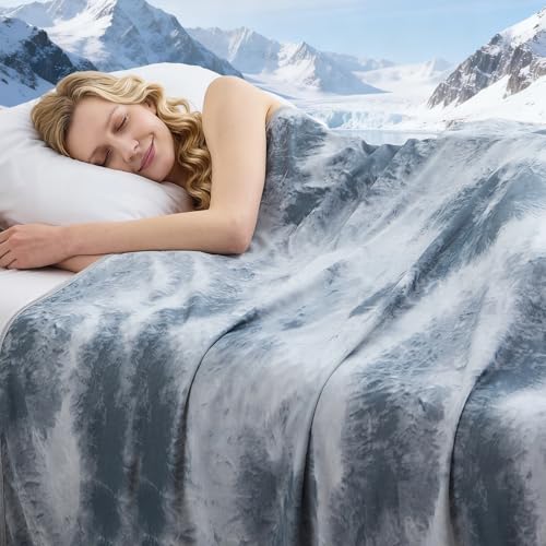 Cooling Blanket Queen Size - Ultra Lightweight & Breathable for Hot Sleepers